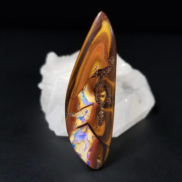 Large Australian Yowah Opal * 51.87 x 15.92 x 7.41mm * Long sleek boulder opal - Picture 8 of 11
